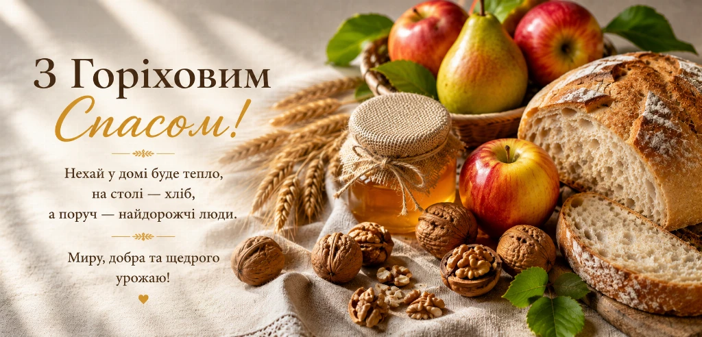 Привітання з Горіховим Спасом